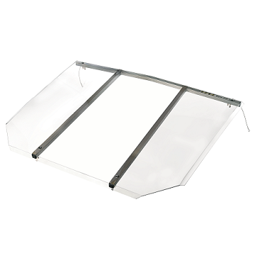 Safe-T-View, a polycarbonate window well cover used to protect and enhance the StoneWall well.