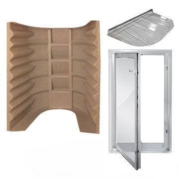 Make sure your basement renovations are up to code with the 2062 Wellcraft Egress Kit, contains window, well and cover.  